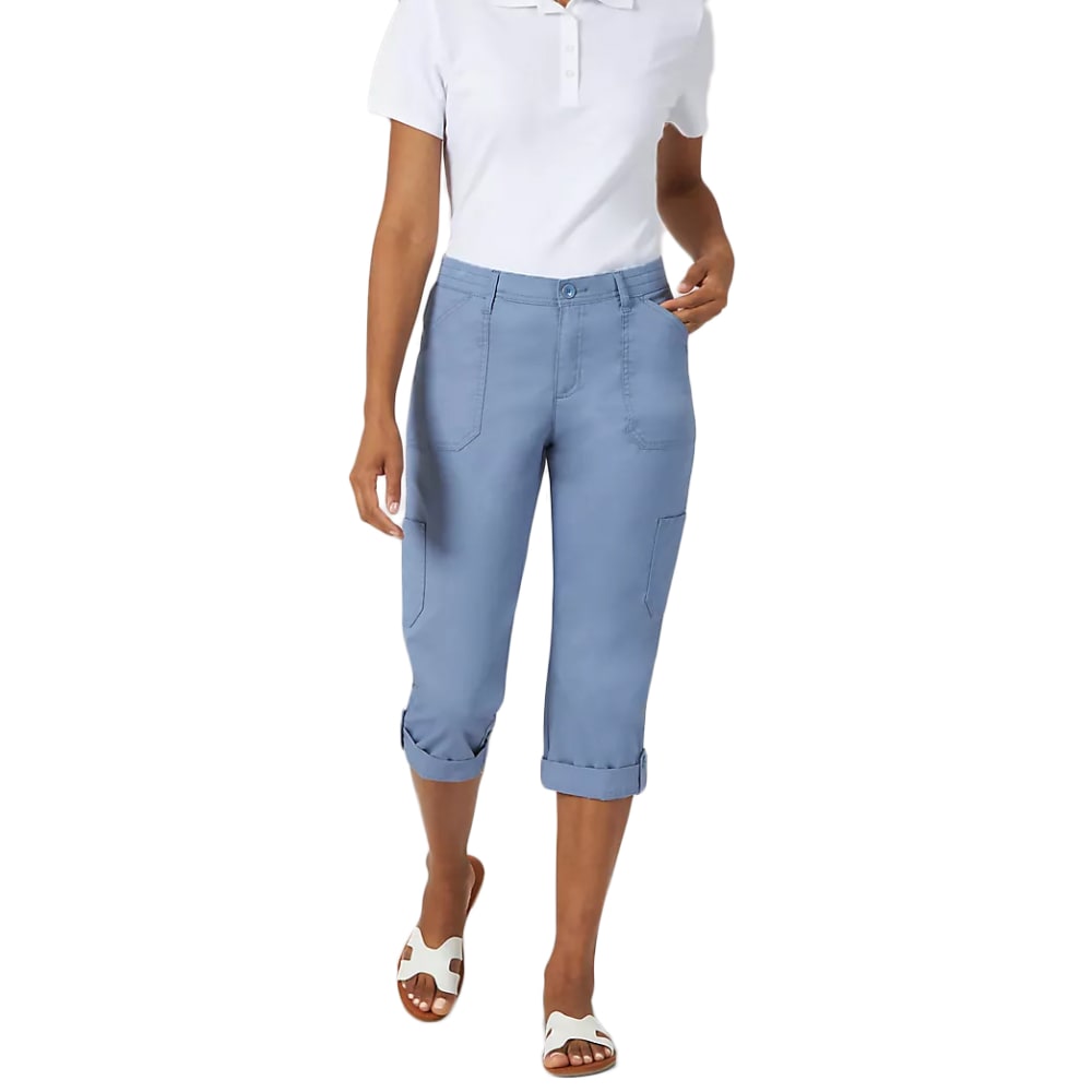 LEE Women's Flex-to-Go Relaxed Fit Cargo 22.5" Capri 4