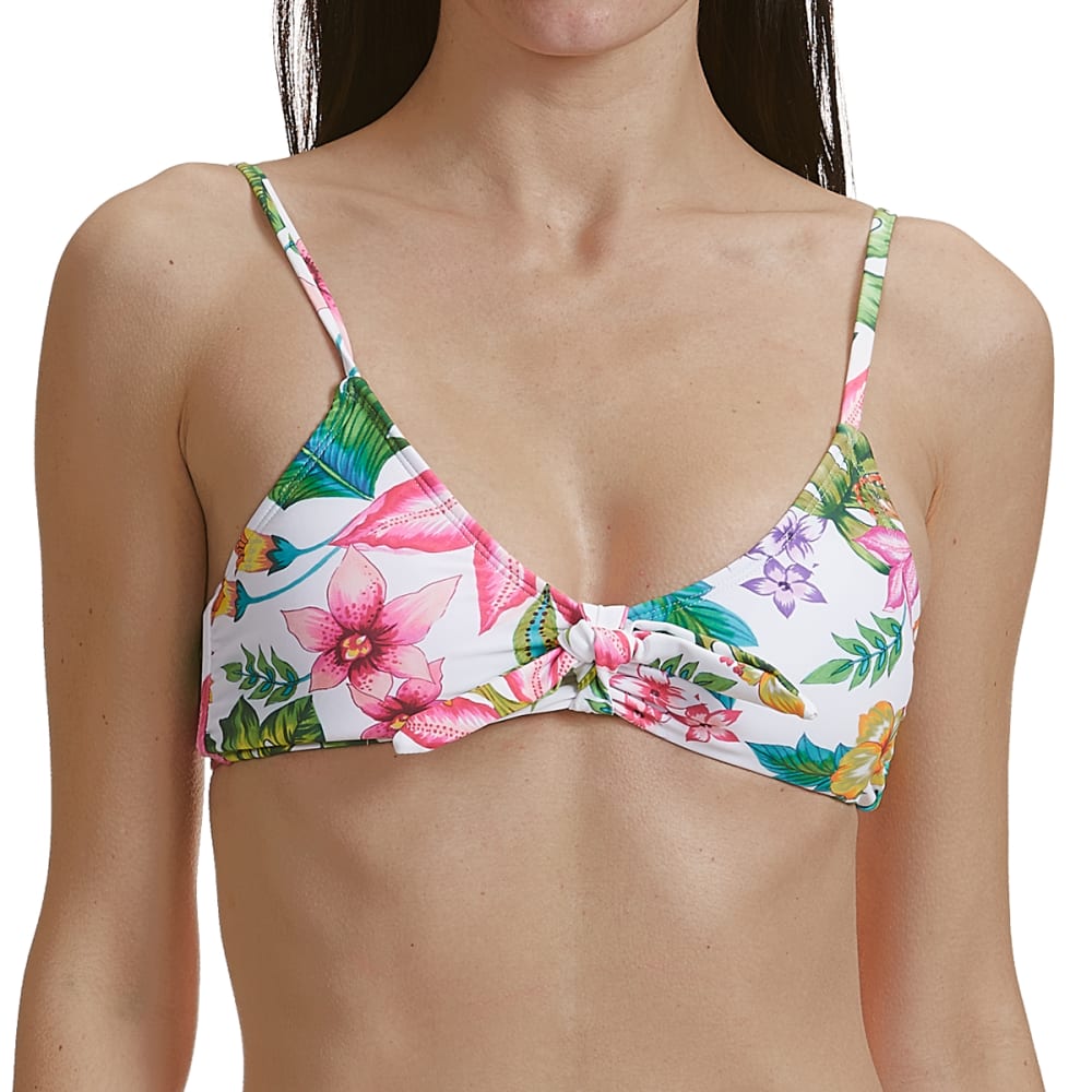 INDIGO REIN Junior's Tropical Print Swim Top S