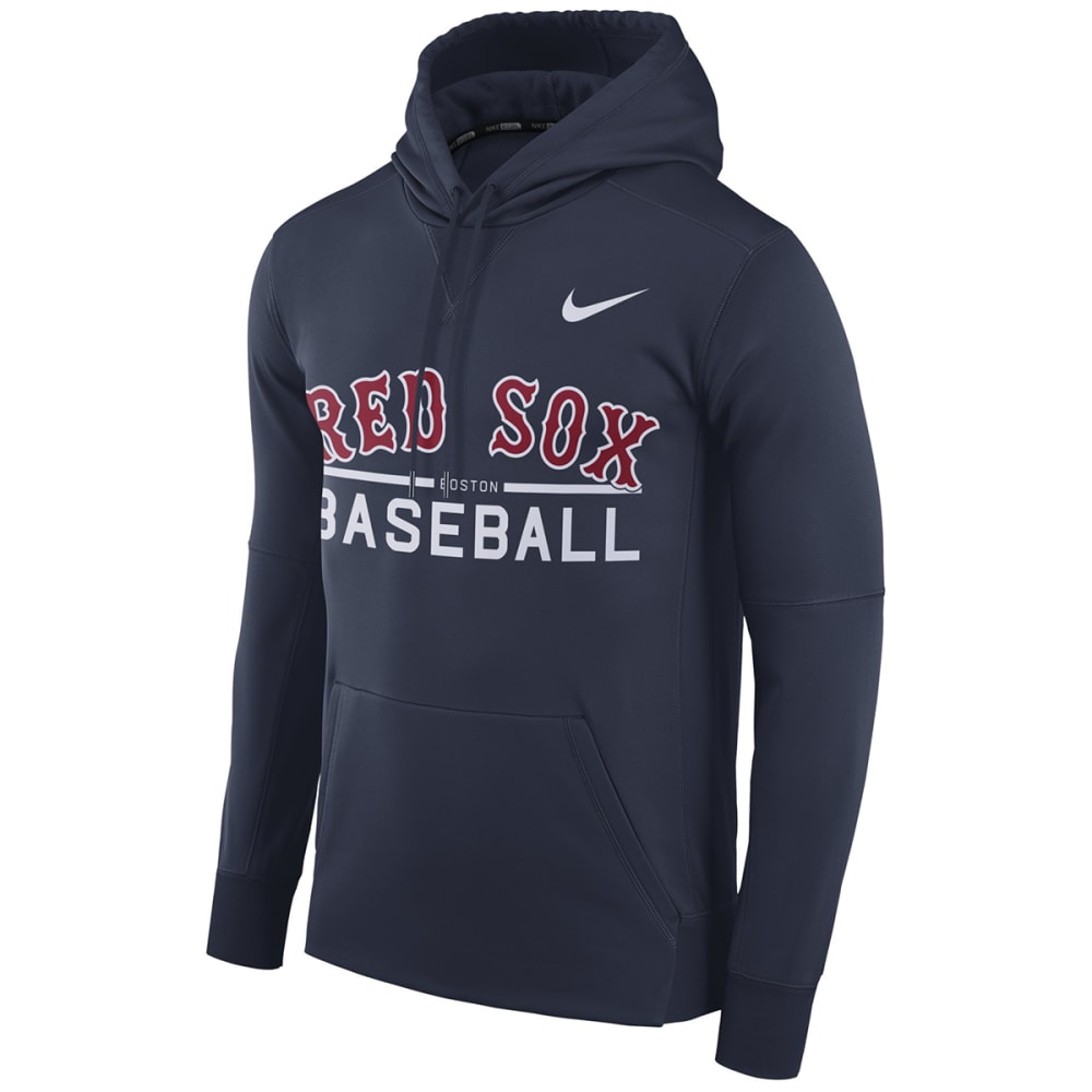 Men's Boston Red Sox Nike Red Therma Pullover Hoodie