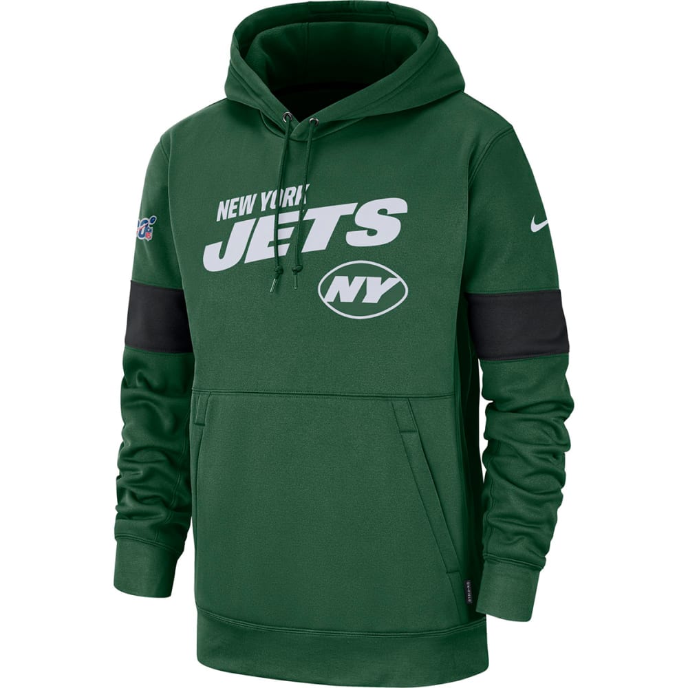 NEW YORK JETS Men's Nike Sideline Team Logo Performance Pullover Hoodie -  Bob's Stores