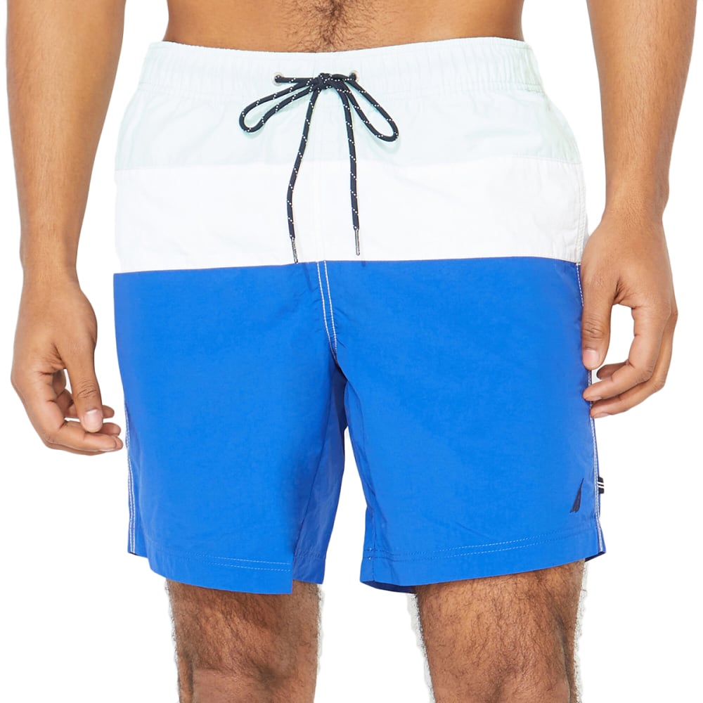 NAUTICA Men's Tri-Block Quick-Dry Swim Trunks - Bob’s Stores