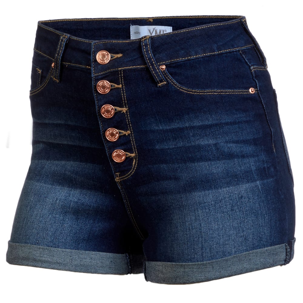 YMI JEANS Juniors' High-Rise Cuffed Short 1