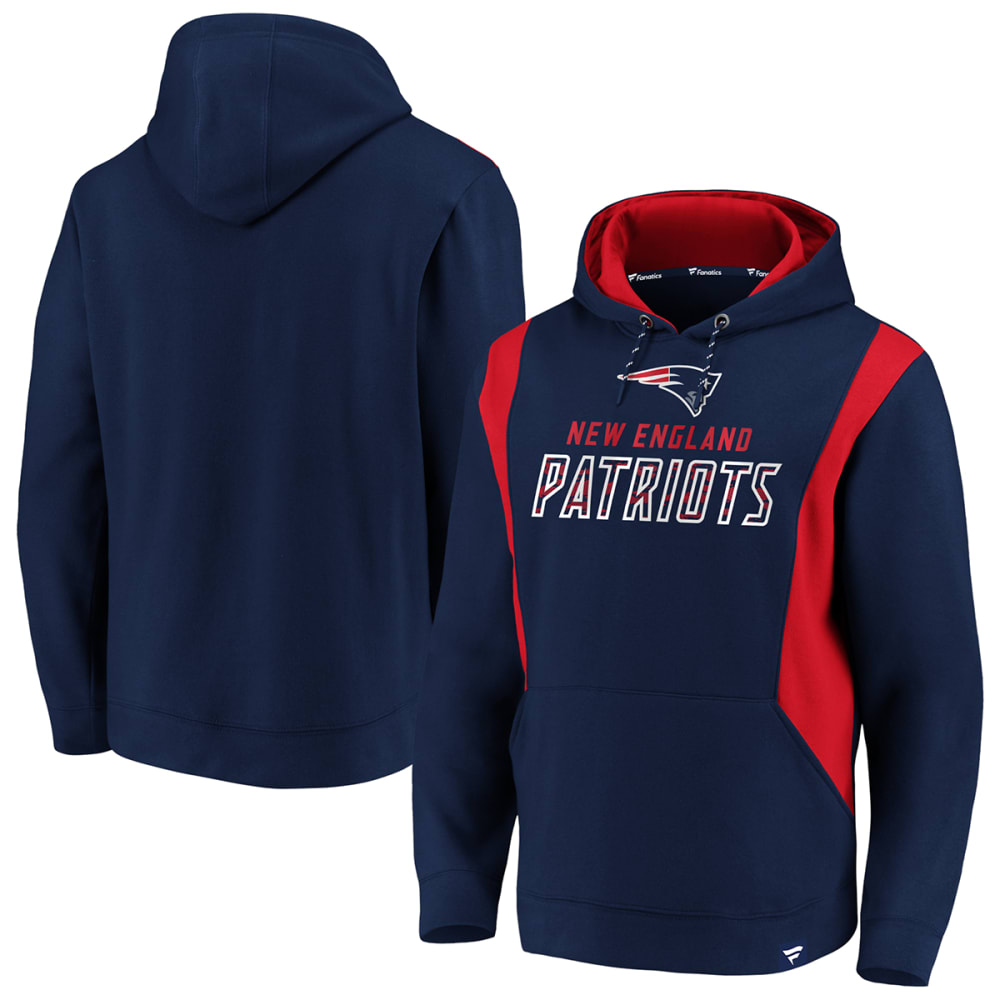 Men's Fanatics New England Patriots Colorblock Fleece Hoodie