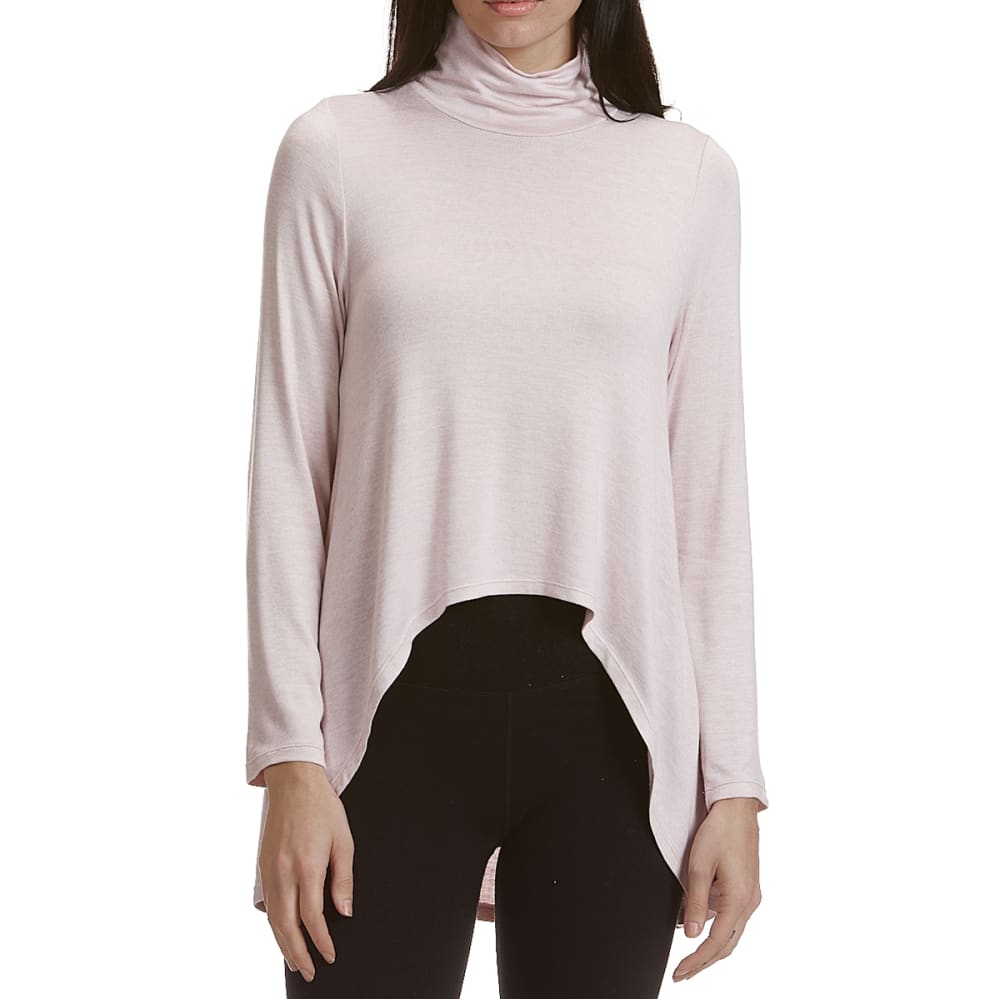 CALVIN KLEIN PERFORMANCE Women's Funnel Neck Extreme Hi/Low Top S