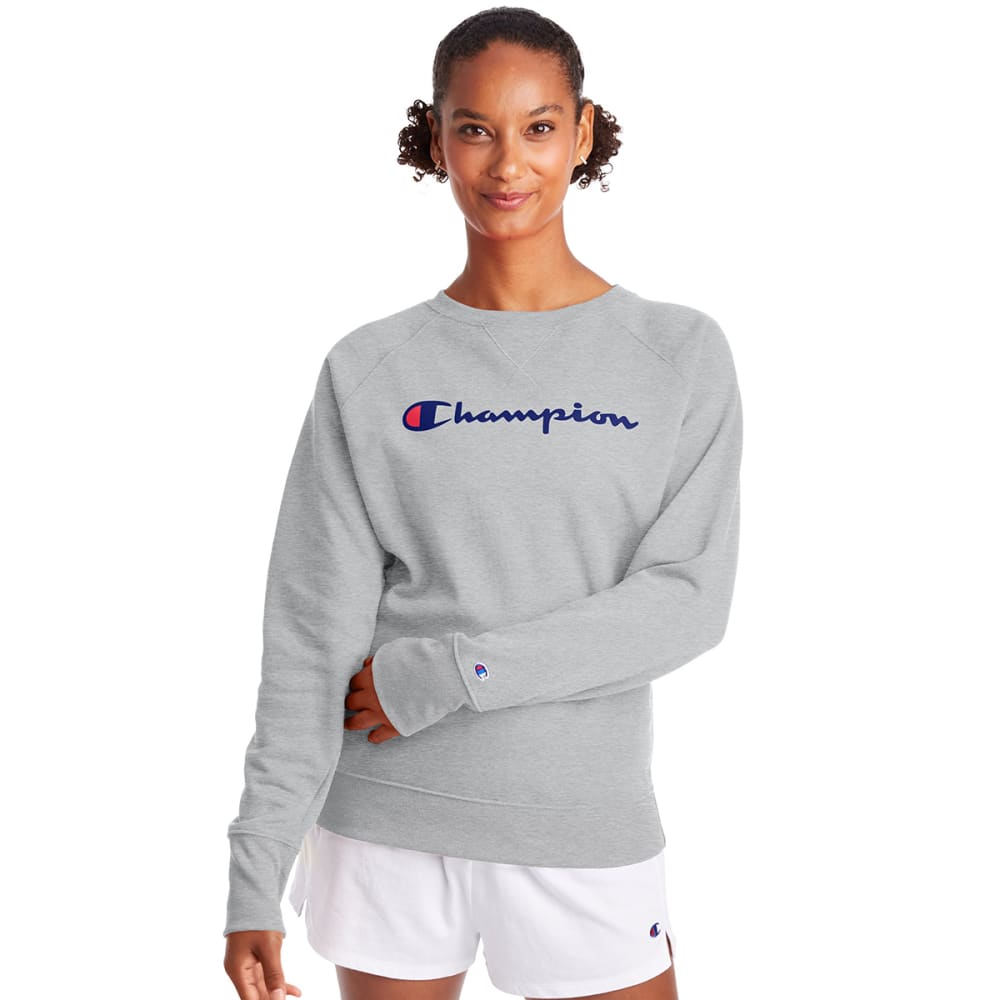CHAMPION Women's Powerblend Fleece Boyfriend Crew S