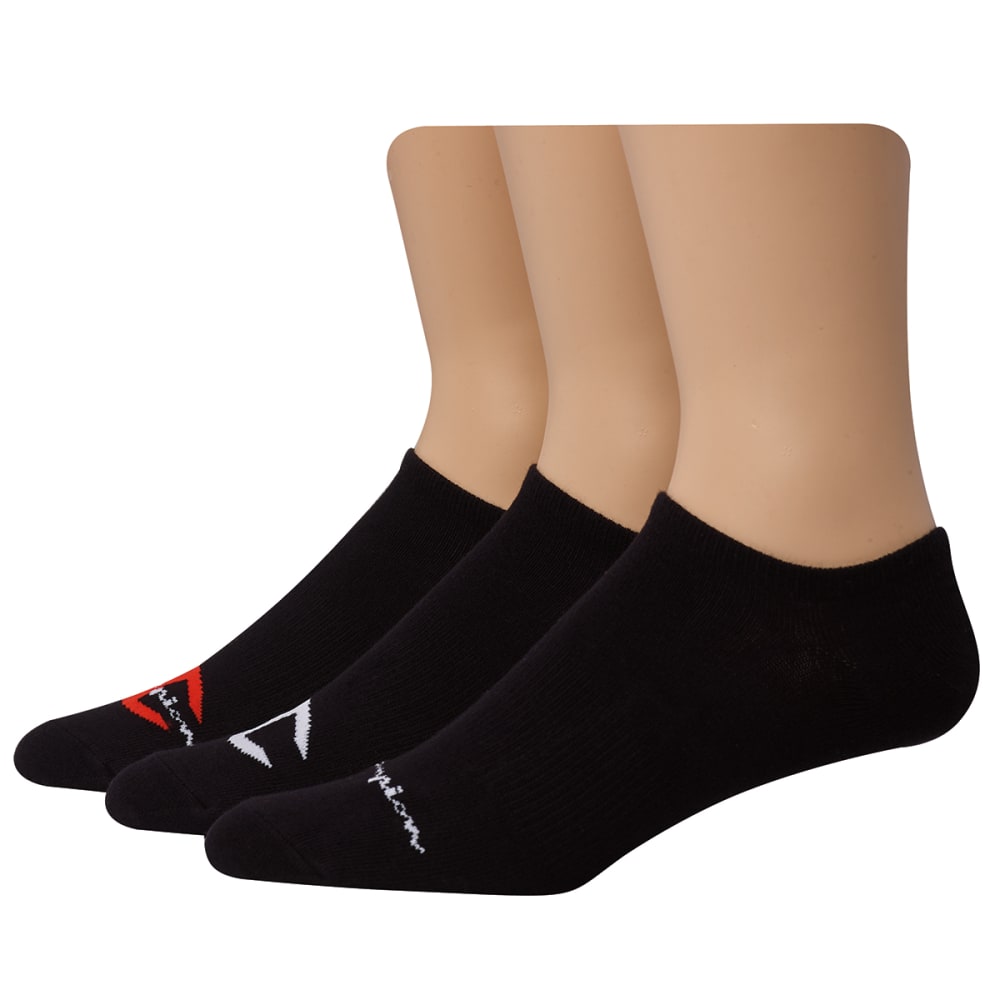 CHAMPION Men's Multi Logo Super No-Show Socks, 3 Pack 10-13