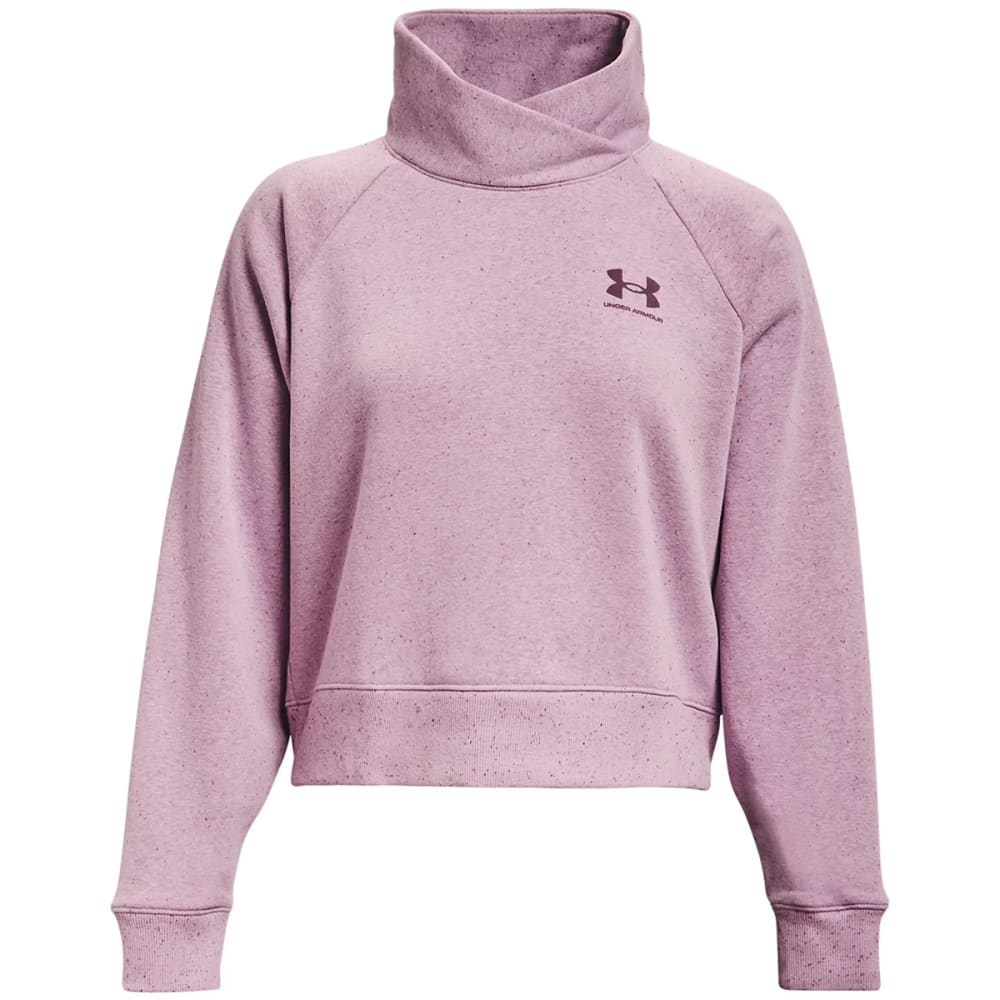 UNDER ARMOUR Women's UA Rival Wrap Neck Fleece Top XL