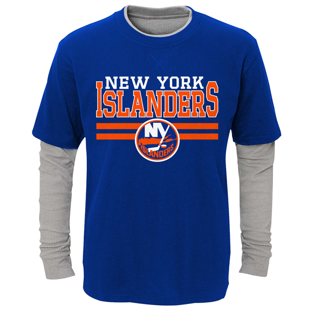 NEW YORK ISLANDERS Boys' Defensive Pair Layered Long-Sleeve Tee - Bob’s ...