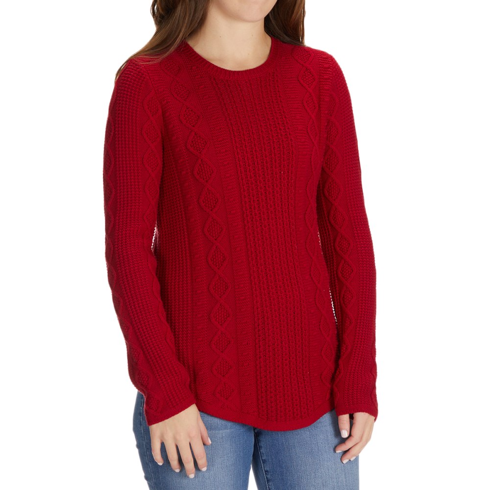 Download JEANNE PIERRE Women's Cable Crew Neck Sweater - Bob's Stores