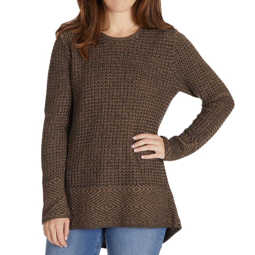 JEANNE PIERRE Women's Herringbone Scoop Neck Sweater - Bob’s Stores