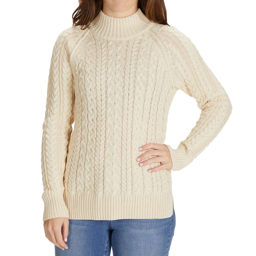 JEANNE PIERRE Women's Cable Mock Neck Sweater - Bob’s Stores