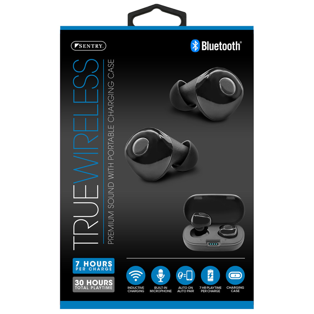 SENTRY True Wireless Bluetooth Earbuds with Case NO SIZE