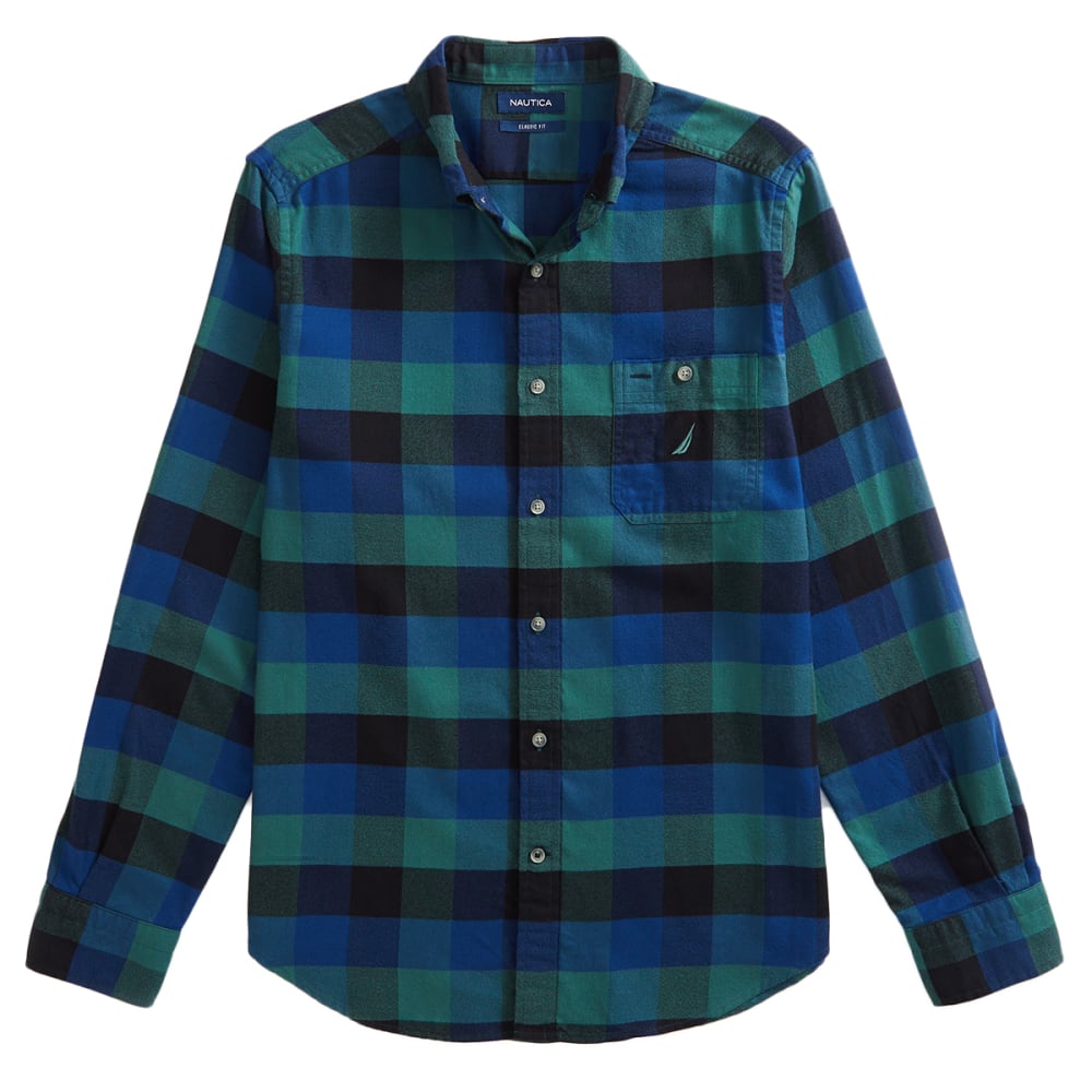 NAUTICA Men's Classic-Fit Plaid Flannel Shirt - Bob’s Stores