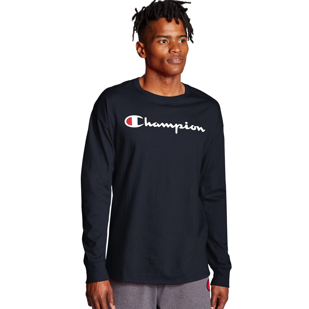 CHAMPION Men's Classic Long-Sleeve Tee L