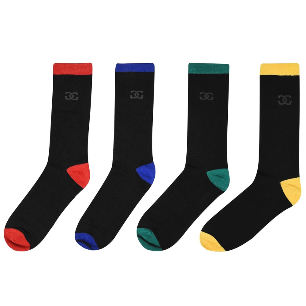 GIORGIO Men's High Socks, 4 Pack 8-12