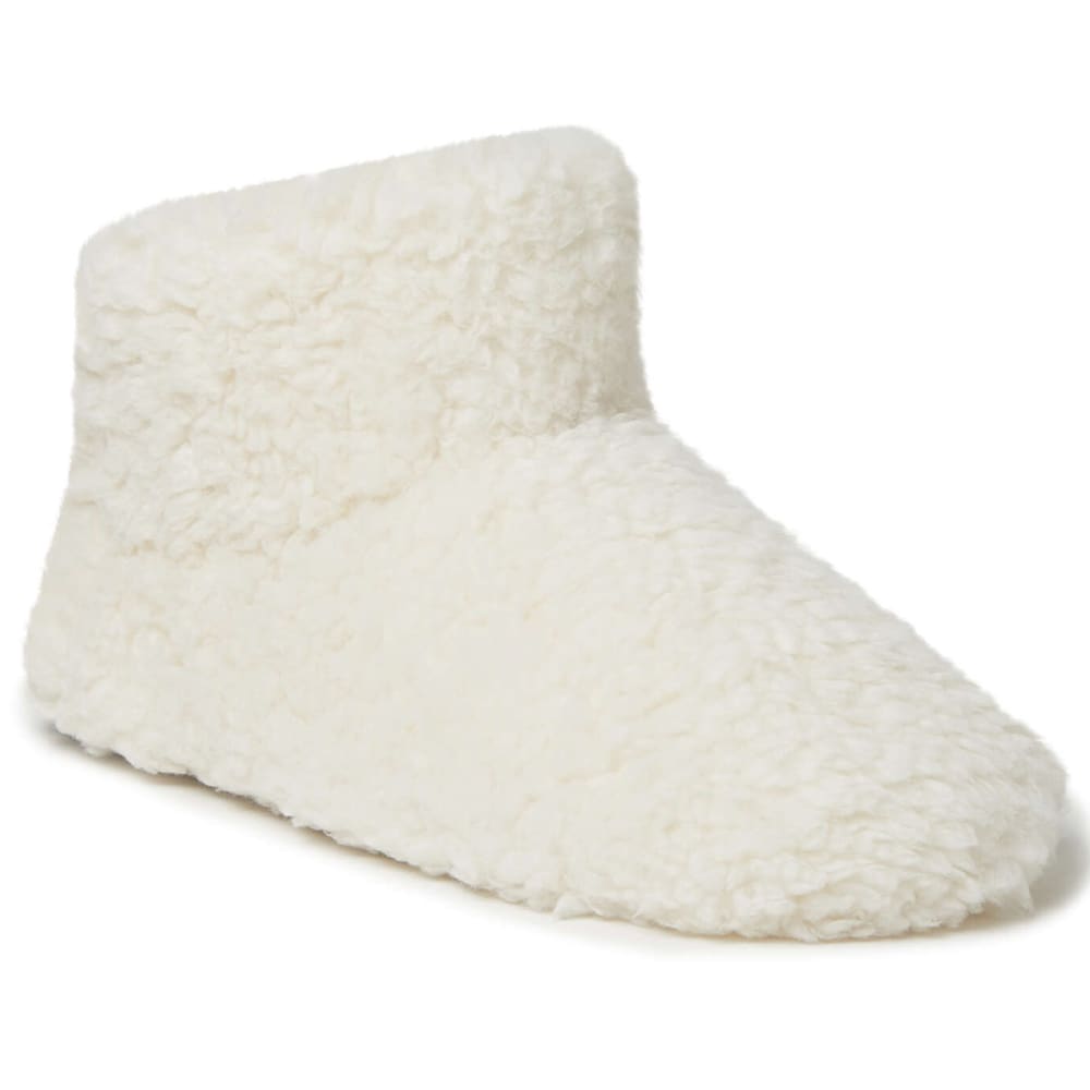 FAMOUS MAKER Women's Fluffy Sherpa Bootie Slipper S