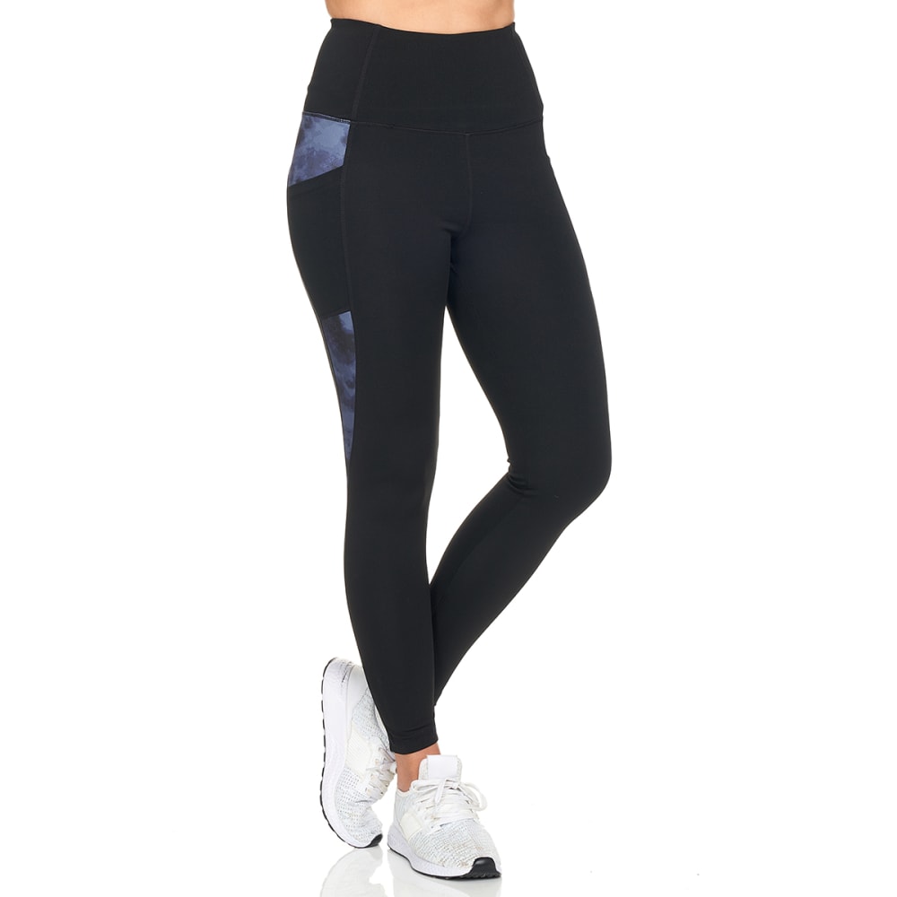 BSP Women's High-Waist Full-Length Printed Leggings w/ Pockets S