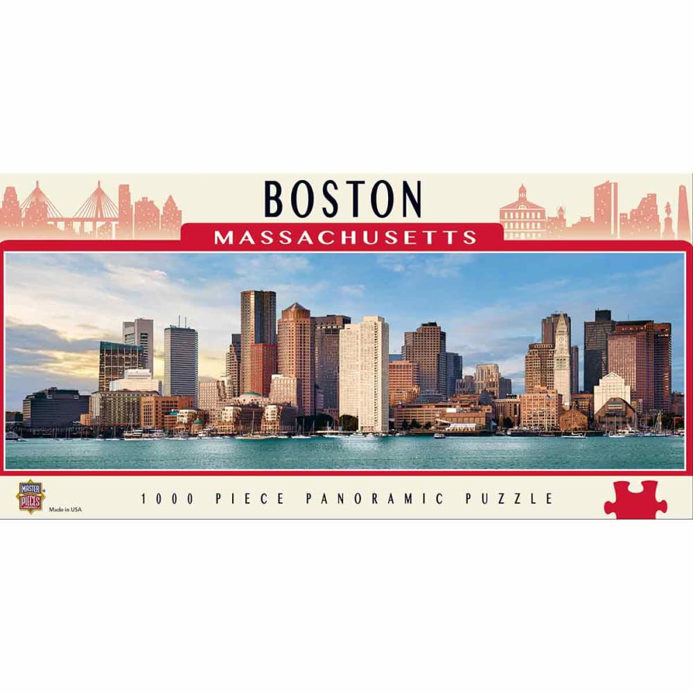 MASTERPIECES PUZZLE CO. Cityscapes Boston 1000-Piece Panoramic Jigsaw Puzzle NO SIZE