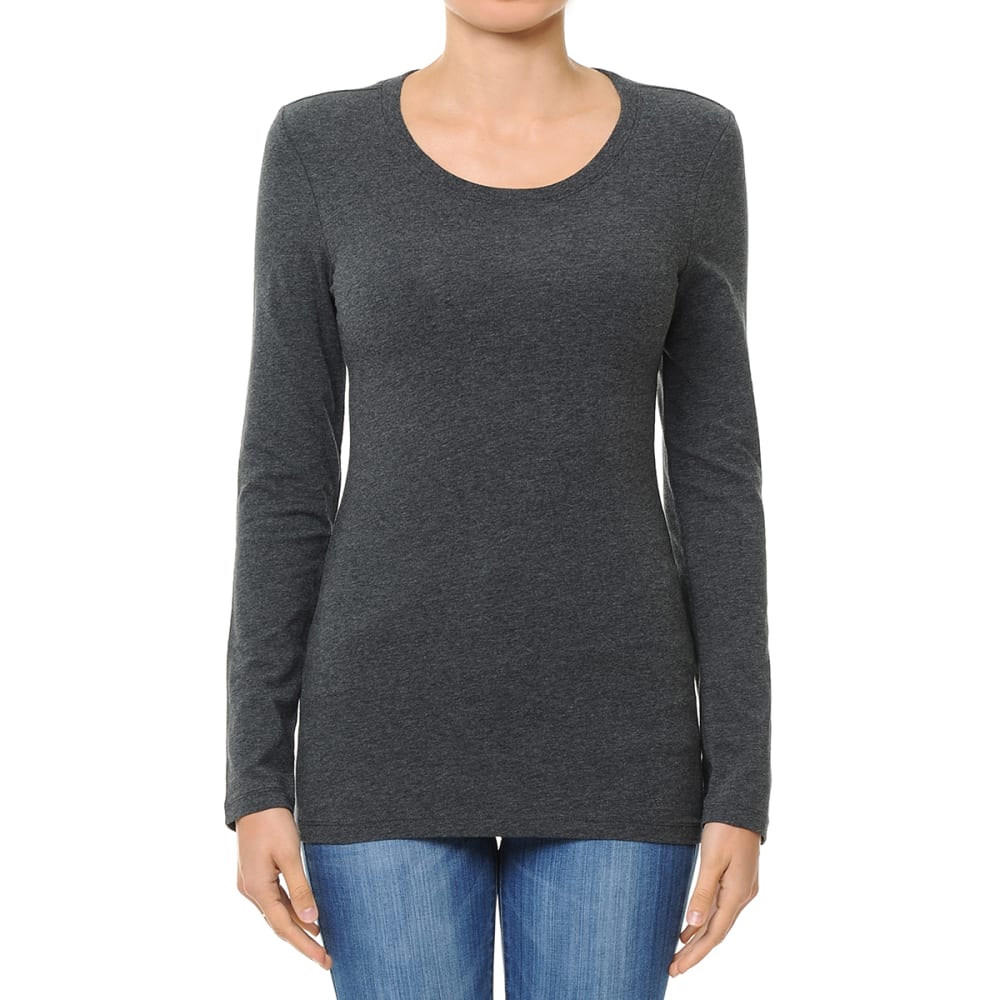 AMBIANCE Juniors' Long Sleeve Boy Tee S