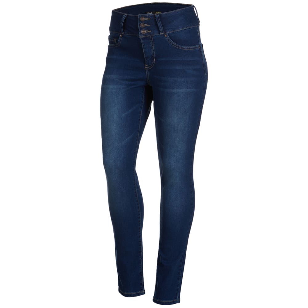 Y.M.I. Women's Basic 3-Button Skinny Jeans 4