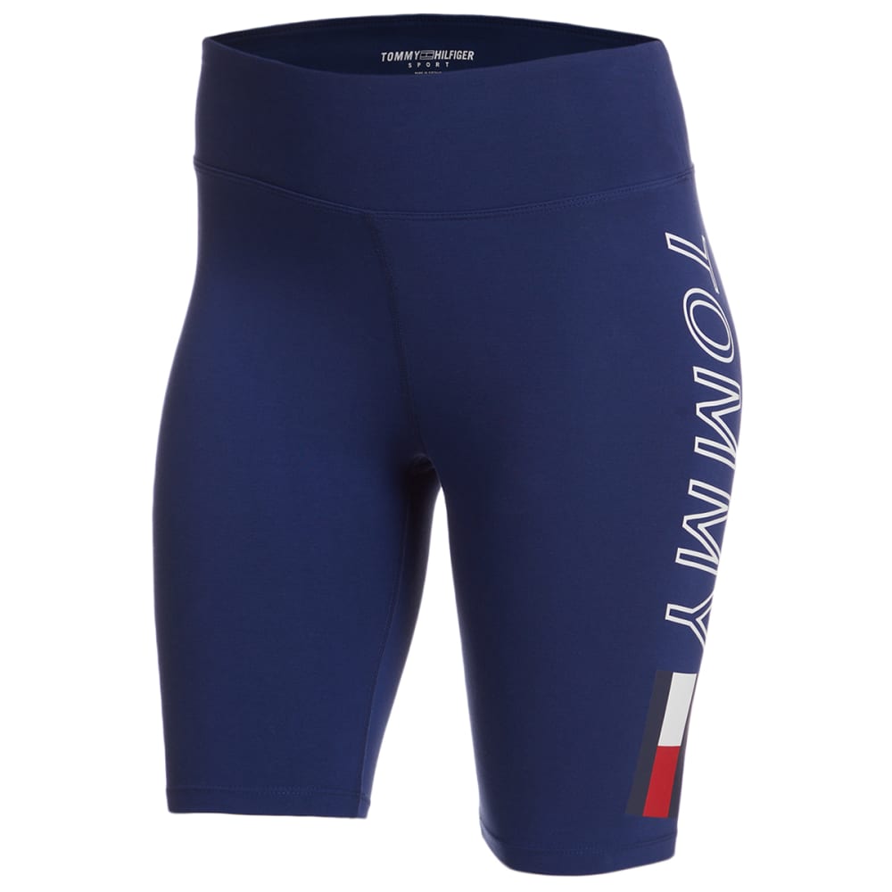 TOMMY HILFIGER SPORT Women's High Rise Bike Shorts M