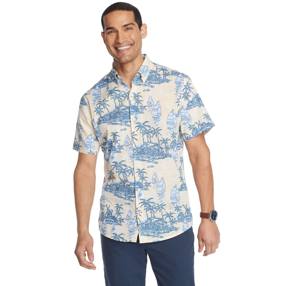 IZOD Men's Dockside Slim-Fit Button-Down Shirt M