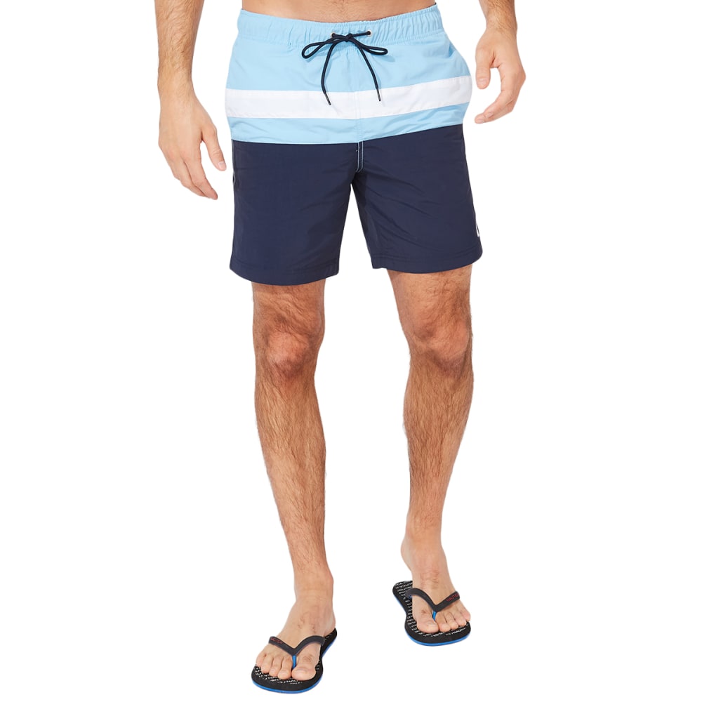 NAUTICA 8" Men's Colorblock Swim Short M