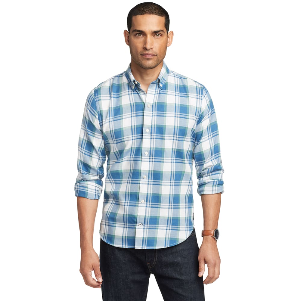IZOD Men's Saltwater Slim Fit Button Down Shirt M
