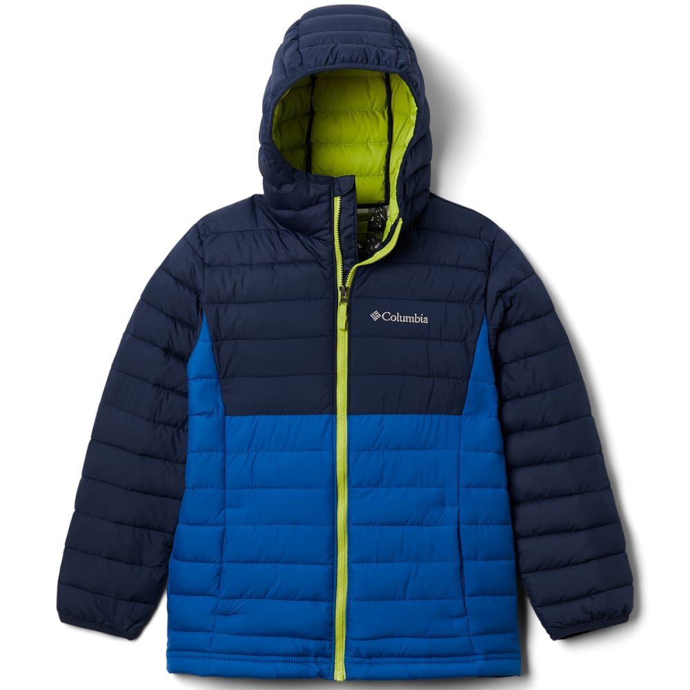 COLUMBIA Boys’ Powder Lite Hooded Jacket XS