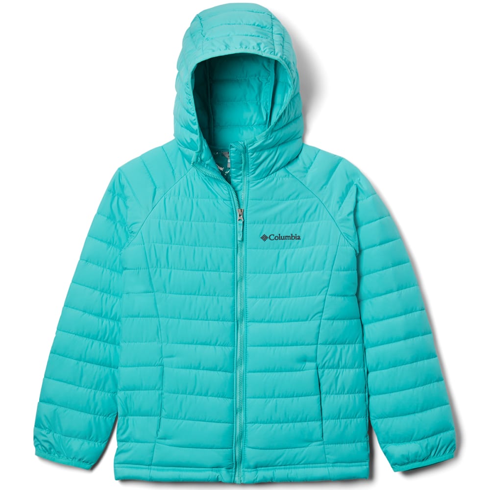 COLUMBIA Girls’ Powder Lite Hooded Jacket XS