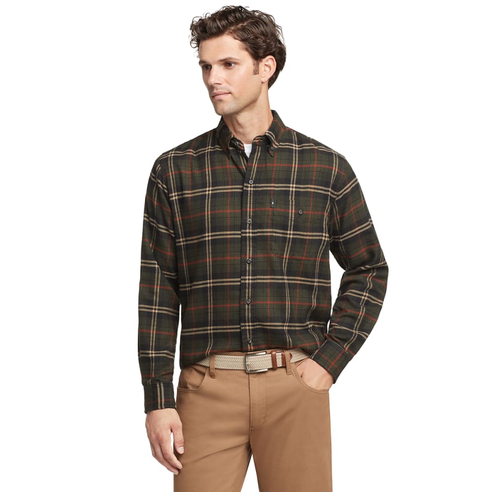 G.H. BASS Men's Fireside Button-Down Flannel Shirt S