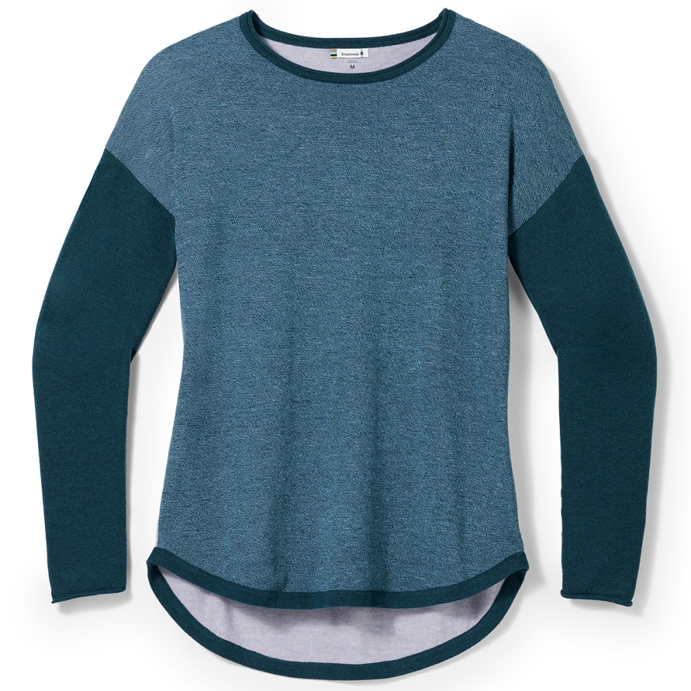 SMARTWOOL Women's Shadow Pine Colorblock Sweater L