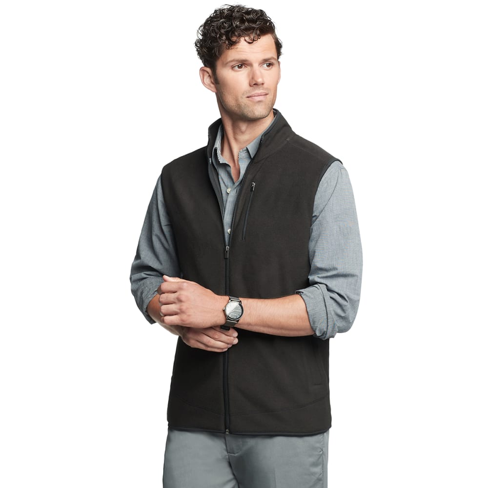 VAN HEUSEN Men's Full Zip Soft Fleece Vest M