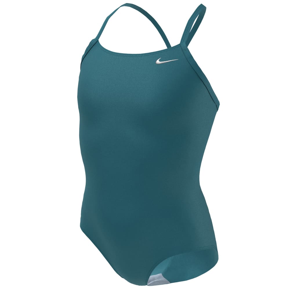 NIKE Girls' Racerback One-Piece Swimsuit L