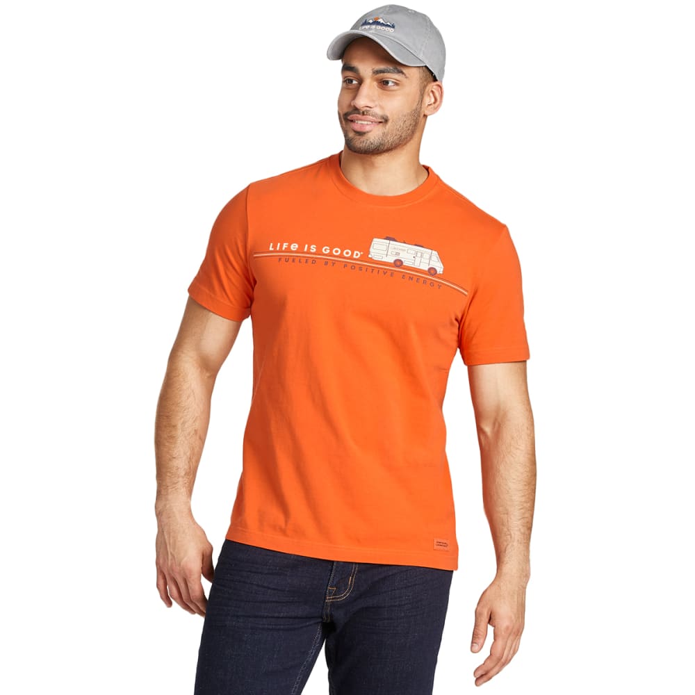 LIFE IS GOOD Men's Positive Energy Crusher Short Sleeve Graphic Tee L