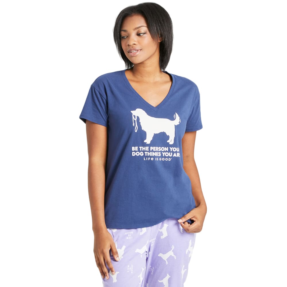 LIFE IS GOOD Women's Be the Person Snuggle Up Relaxed Sleep Vee S