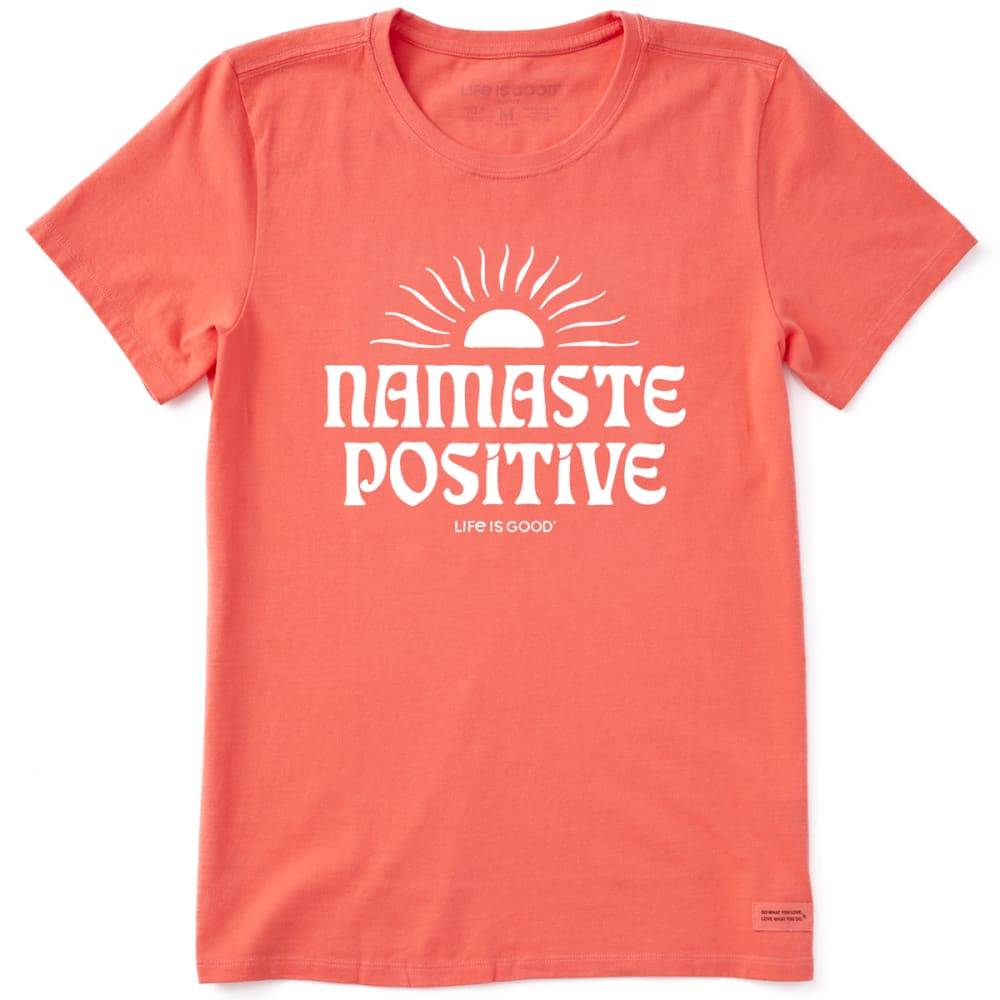 LIFE IS GOOD Women's Namaste Crusher Short Sleeve Graphic Tee S