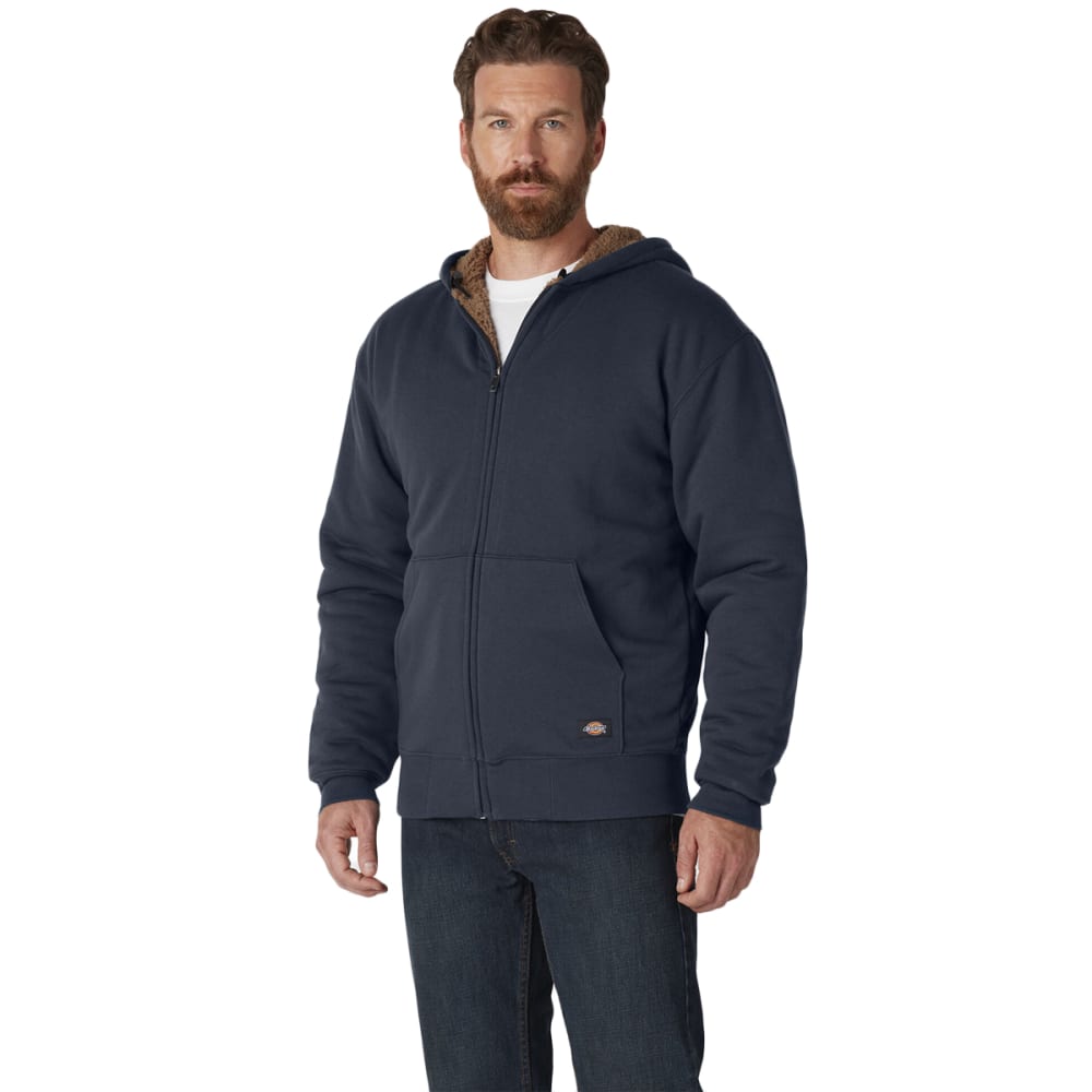 DICKIES Men's Sherpa Lined Full Zip Fleece Hoodie M
