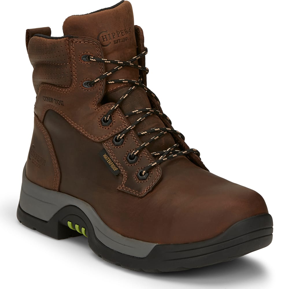 CHIPPEWA Men's Fabricator Cop Toe Work Boots, EE Width 8