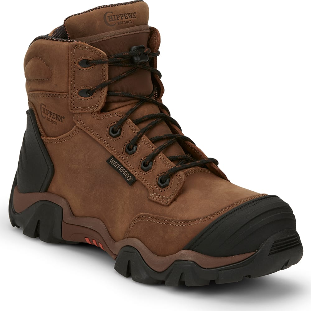 CHIPPEWA Men's 6" Waterproof Nano Comp Toe Hiking Boots 8