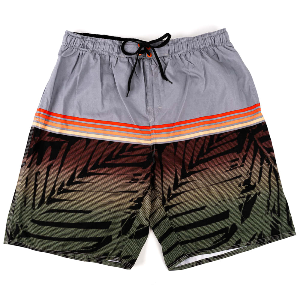 BURNSIDE Men's Northshore Palm Swim Short L