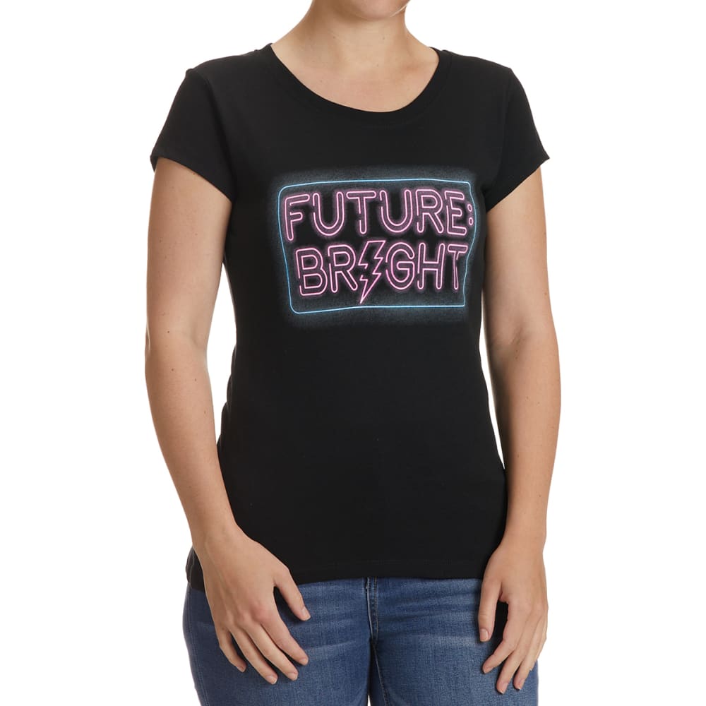 COLD CRUSH Juniors' Bright Future Short Sleeve Graphic Tee S
