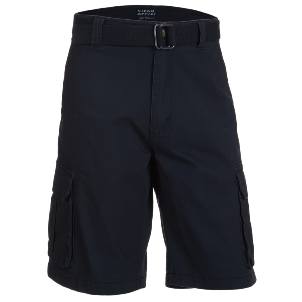 CARGO SUPPLIES Men's Belted Cargo Shorts 30