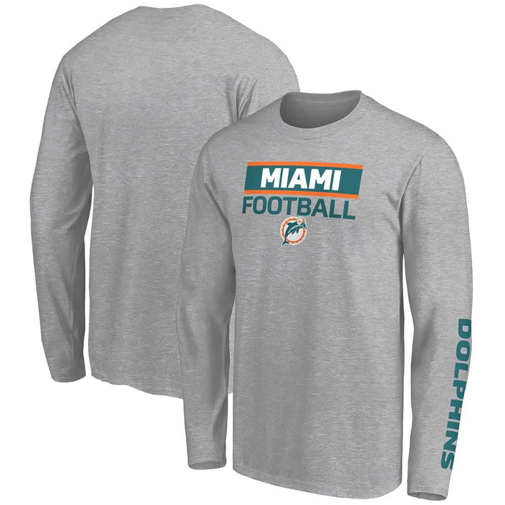 MIAMI DOLPHINS Men's Squad Throwback Long-Sleeve Tee M