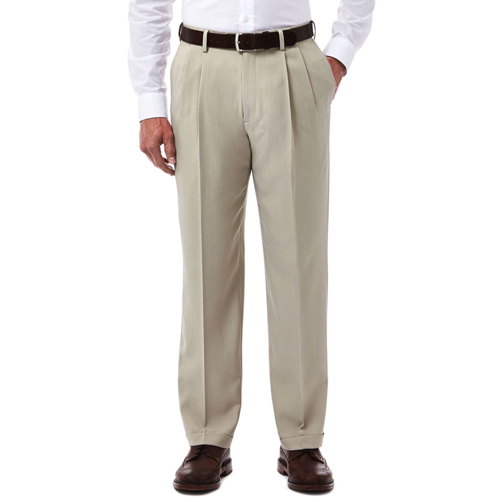 HAGGAR Men's E-CLO Stria Dress Pant 32/30