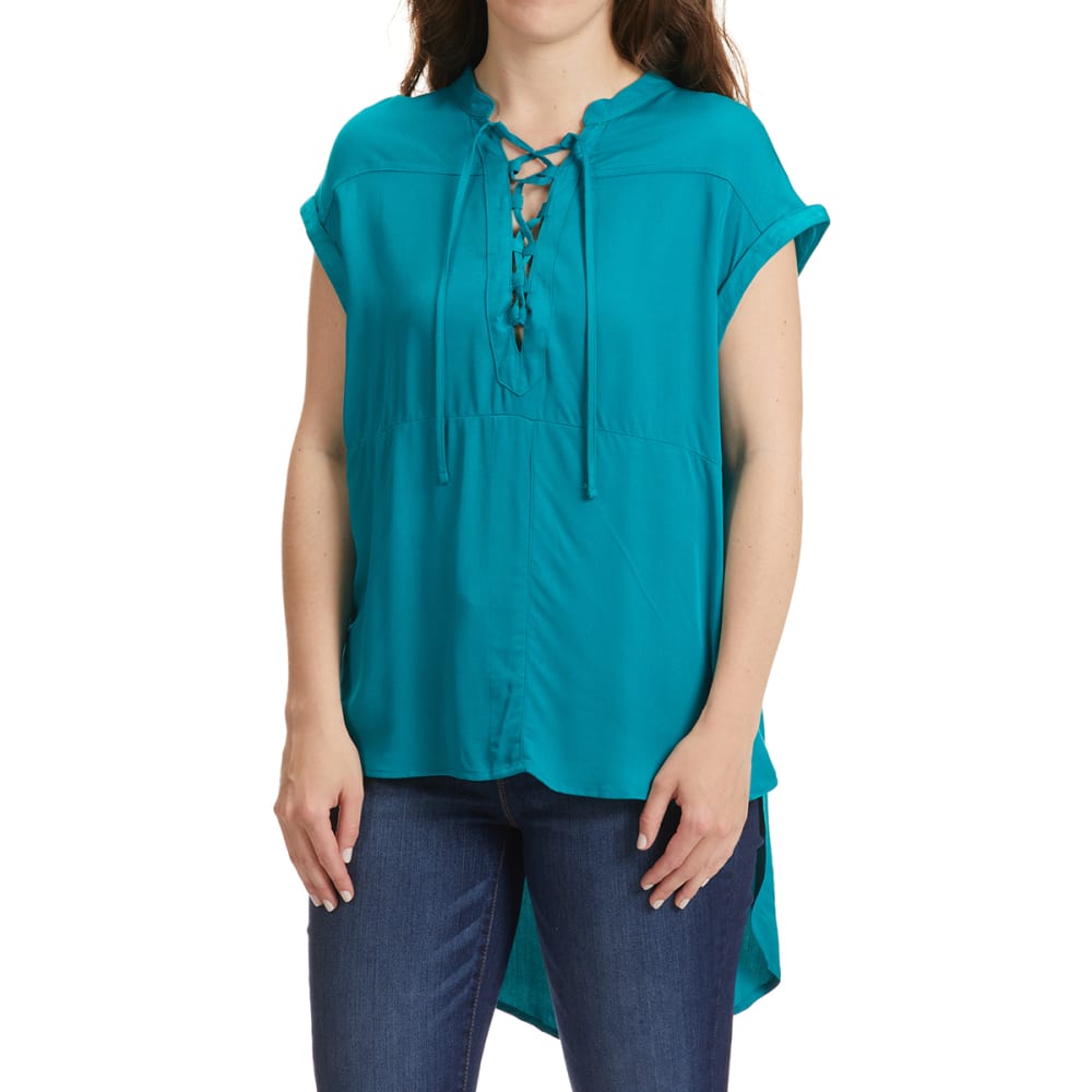 MAISON COUPE Women's Tie Neck Top S