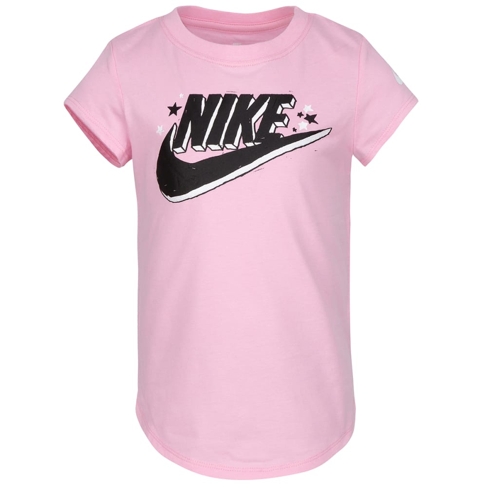 NIKE Girls' Futura Short Sleeve Scoop Tee 4