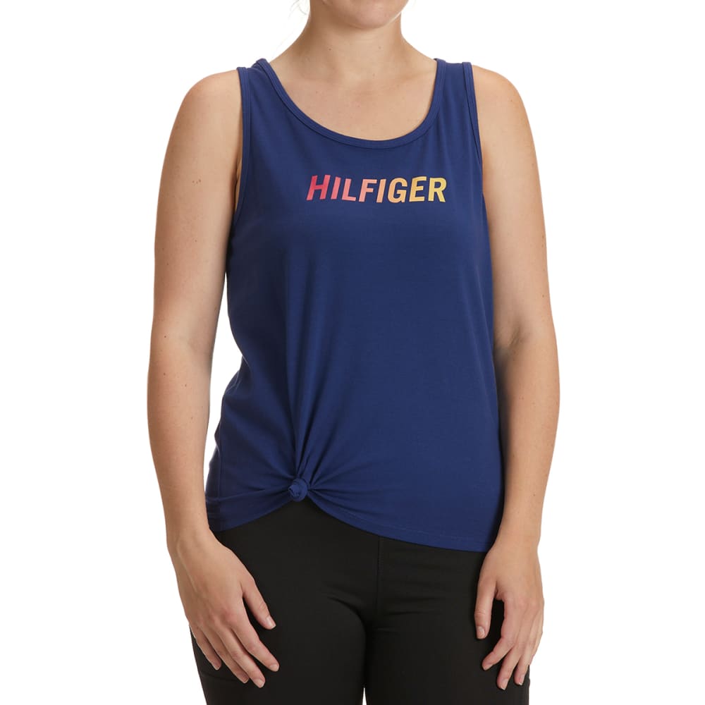 TOMMY HILFIGER Women's Knot Front Tank Top S