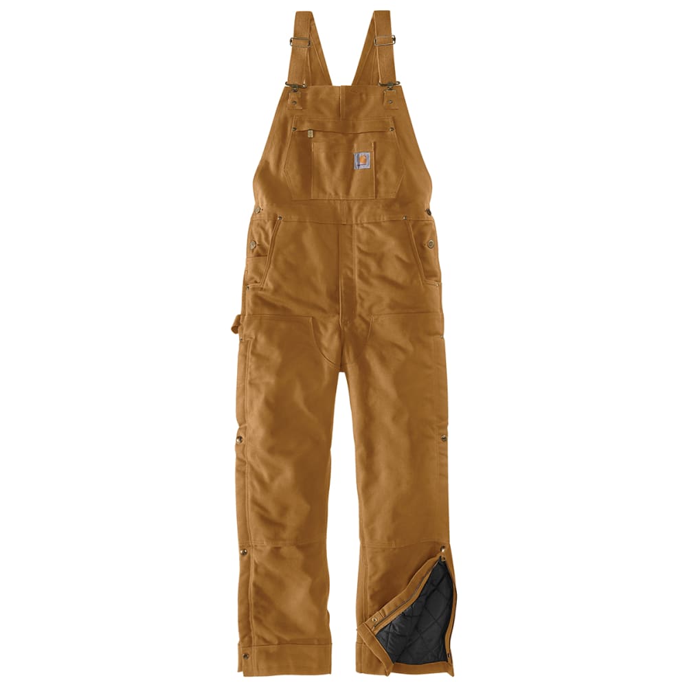 CARHARTT Men's Loose Fit Firm Duck Insulated Bib Overall 34/30