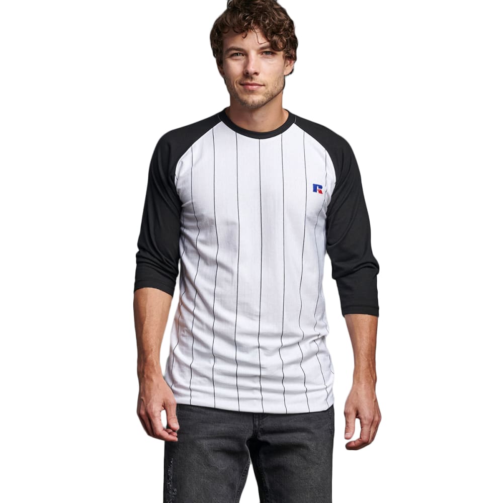 RUSSELL Men's Classic 3/4-Sleeve Baseball Tee S